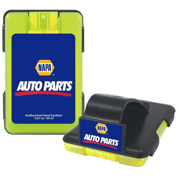 Main Product Image for Custom Printed Easy-Reach TM Auto Visor Clip with Sanitizer