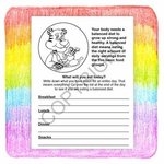 Eat Right, Eat Healthy Coloring and Activity Book Fun Pack -  