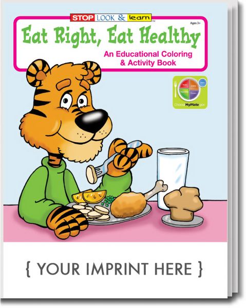 Main Product Image for Eat Right, Eat Healthy Coloring And Activity Book USA Made