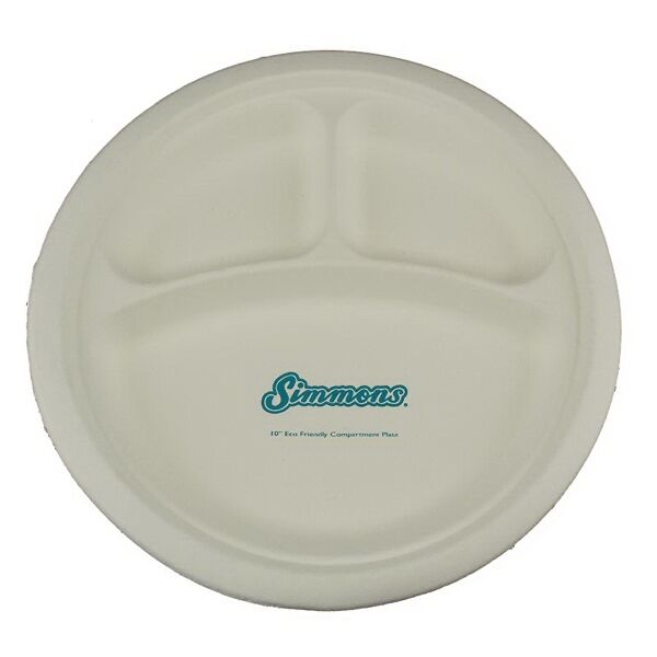 Main Product Image for 10" Eco-Friendly Compartment Plates
