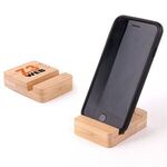 Eco-Friendly Bamboo Mobile Device Holder - Brown
