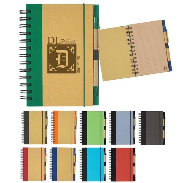 Main Product Image for ECO-INSPIRED SPIRAL NOTEBOOK & PEN