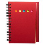 Eco Mini Sticky Book (TM) with Ruler - Red