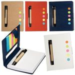Eco Stowaway Sticky Jotter With Pen -  