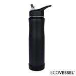 EcoVessel(R) The Summit 24 oz. Vacuum Insulated Water Bottle - Black