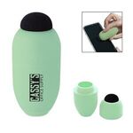 Egg Shaped Lip Moisturizer With Microfiber Top - Green