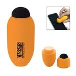 Egg Shaped Lip Moisturizer With Microfiber Top - Orange