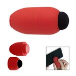 Egg Shaped Lip Moisturizer With Microfiber Top - Red