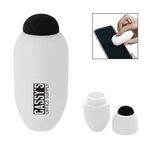 Egg Shaped Lip Moisturizer With Microfiber Top - White