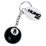 Eight Ball Key Chain -  
