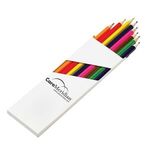 Eight-Color 7" Wooden Pencil Set in White Box -  