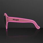 EL Wire Glowing Pink Heart Sunglasses -  