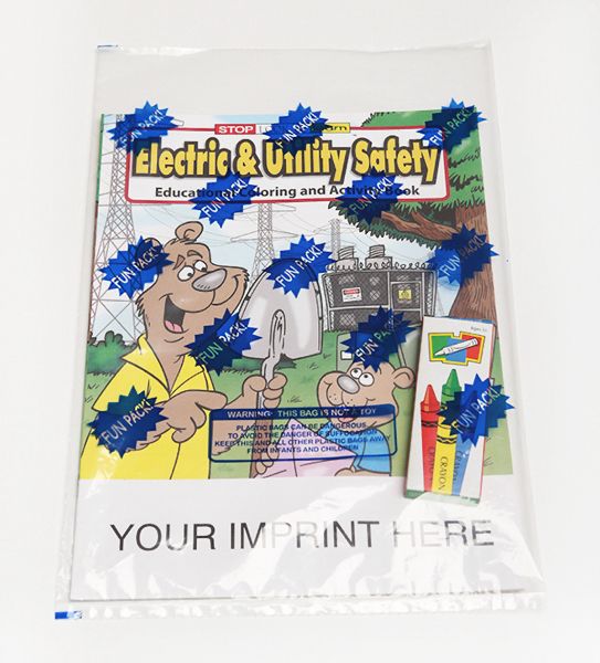 Main Product Image for Electric & Utility Safety Coloring & Activity Book Fun Pack