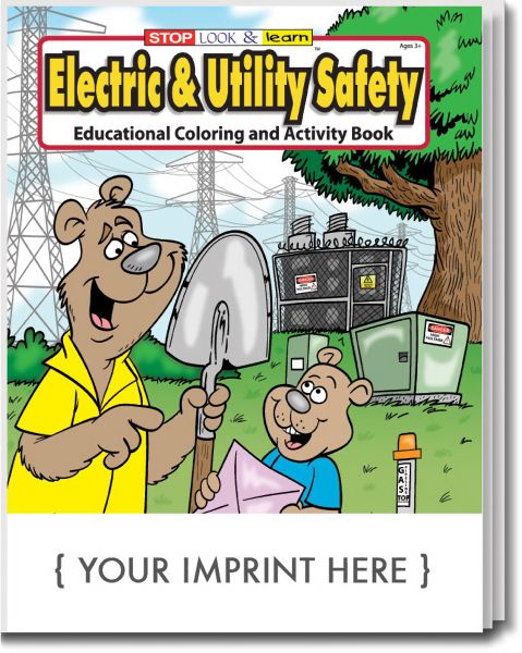 Main Product Image for Electric & Utility Safety Coloring And Activity Book USA Made