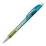 Elite Slim Ombre Pen - Aqua Blue/silver