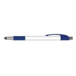 Elite Slim Stylus Pen (Digital Full Color Wrap) - Blue/white/silver