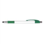 Elite Slim Stylus Pen (Digital Full Color Wrap) - Green/white/silver