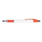 Elite Slim Stylus Pen (Digital Full Color Wrap) - Orange/white/silver