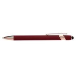 Ellipse Gel Softy Rose Gold w/Stylus - Burgundy