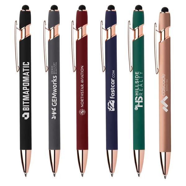 Main Product Image for Laser Engraved Ellipse Gel Softy Rose Gold w/Stylus