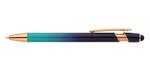 Ellipse Ombre Rose Gold Stylus Pen - Navy Blue
