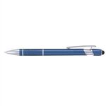 Ellipse Stylus - ColorJet - Full-Color Metal Pen - Blue-silver