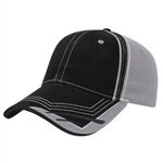 Embroidered Contrasting Double Piping Cap -  