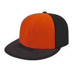 Embroidered Flexfit(R) Aerated Performance Cap - Orange-black