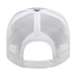 Embroidered Heathered Polyester With Ultra Soft Mesh Back Cap -  
