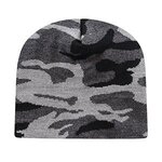 Embroidered In Stock Urban Camo Knit Beanie - Urban Camouflage