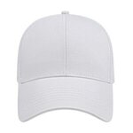 Embroidered Mesh Back Cap - White