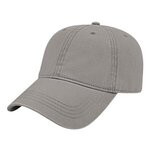 Embroidered Relaxed Golf Cap - Gray