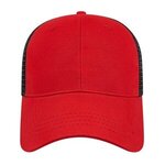 Embroidered X-Tra Value Mesh Back Cap - Red/Black