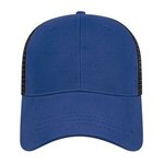 Embroidered X-Tra Value Mesh Back Cap - Royal/black