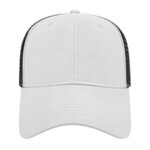 Embroidered X-Tra Value Mesh Back Cap - White/Black