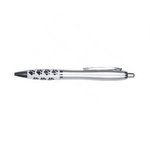 Emissary Click Pen - Paw Print - Silver