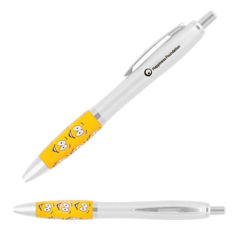 Main Product Image for Imprinted Emoticon Click Pen - Happy Face