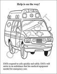 EMTs Help Save Lives Coloring and Activity Book Fun Pack -  