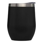 Escape - 11 oz. Double-Wall Stainless Wine Cup - Laser - Black