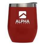 Escape - 11oz. Double Wall Stainless Wine Cup - Silkscreen - Red