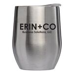Escape - 11oz. Double Wall Stainless Wine Cup - Silkscreen - Silver
