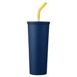 Essex 23oz Stainless Straw Vacuum Insulated Tumbler - Slate Blue