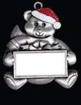 Express Bear Holiday Ornament - Silver