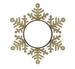 Express Snowflake Holiday Ornament - Bright Gold