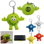 Eye Poppers Stress Reliever Key Ring Phone Stand -  