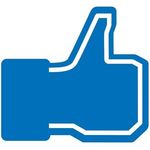 Facebook Like Foam Hand - Blue