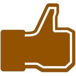 Facebook Like Foam Hand - Brown