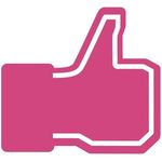 Facebook Like Foam Hand - Hot Pink