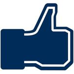 Facebook Like Foam Hand - Navy