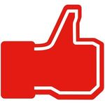 Facebook Like Foam Hand - Red
